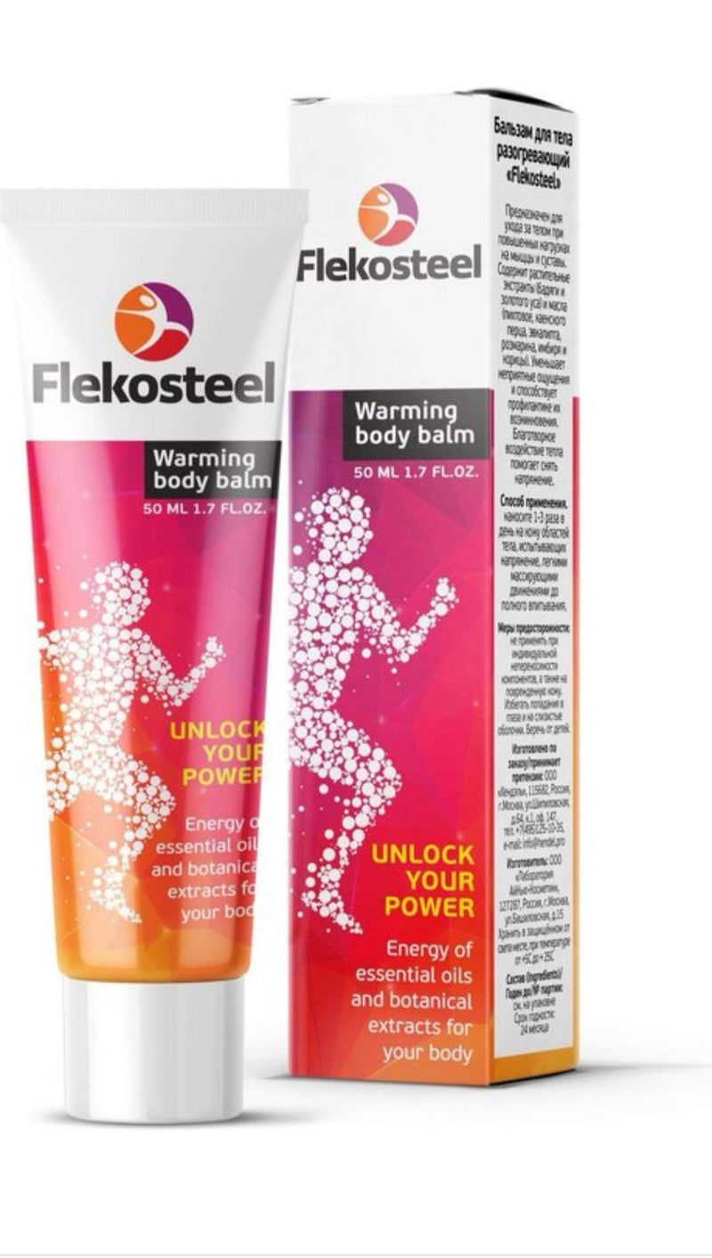 Hendel's Garden Flekosteel Warming Body Balm 50 ml 1.7 fl oz 1.7 Fl Oz (Pack of 1) - BeesActive Australia