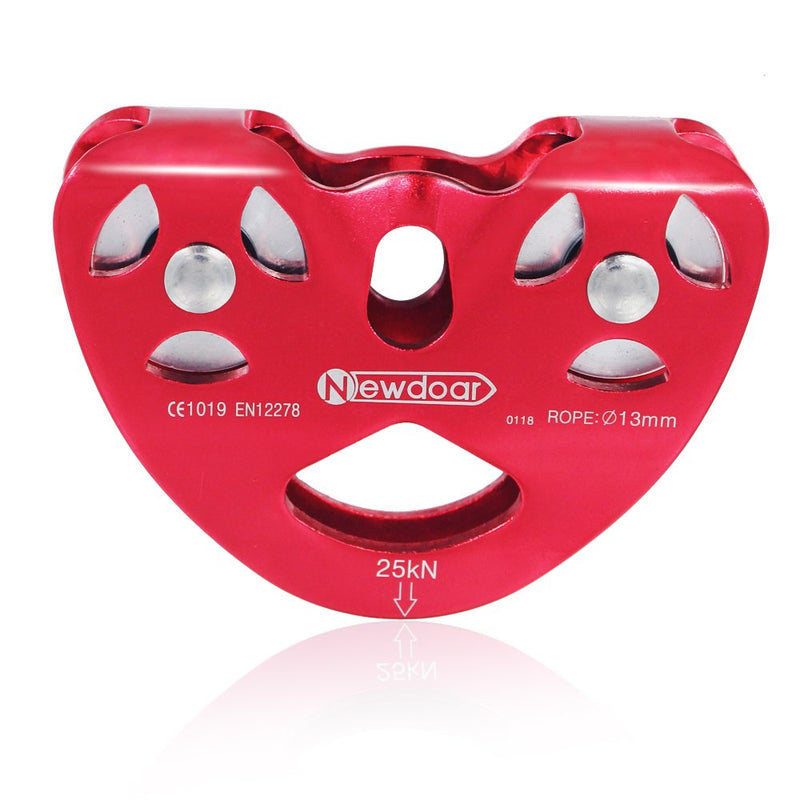 NewDoar CE Certified 25/28KN Tandem Double Speed Pulley/Trolley for Climbing, Rescue Lifting Aluminum 25KN - BeesActive Australia