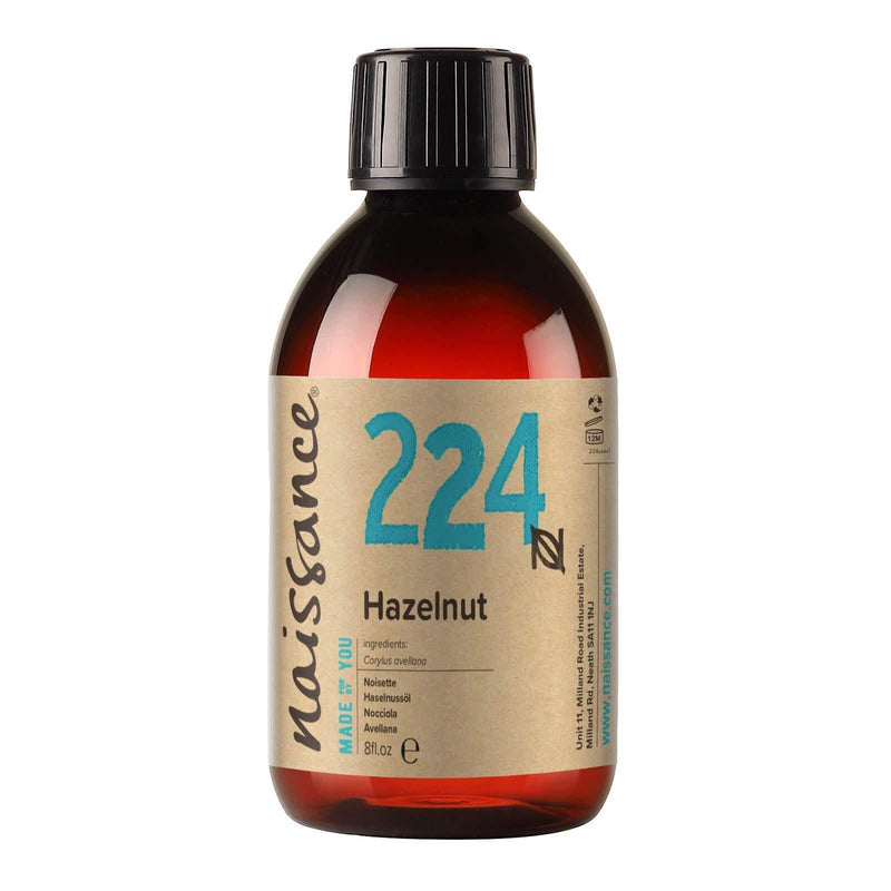 Naissance Hazelnut Oil 8 fl oz - Pure & Natural, Unscented, Vegan, Hexane-Free, Non GMO, Cruelty Free - BeesActive Australia