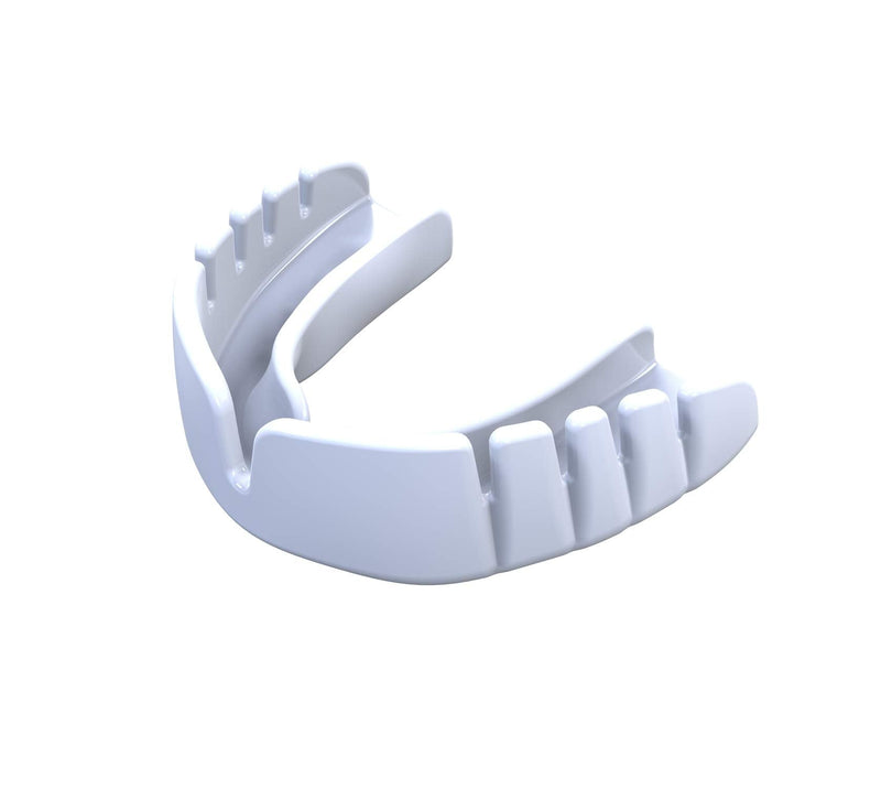 OPRO Snap-Fit Mouthguard | Gum Shield for Hockey, Rugby, and Other Contact Sports - No Boiling or Fitting Required -18 Month Dental Warranty (UFC - White, Adult) - BeesActive Australia