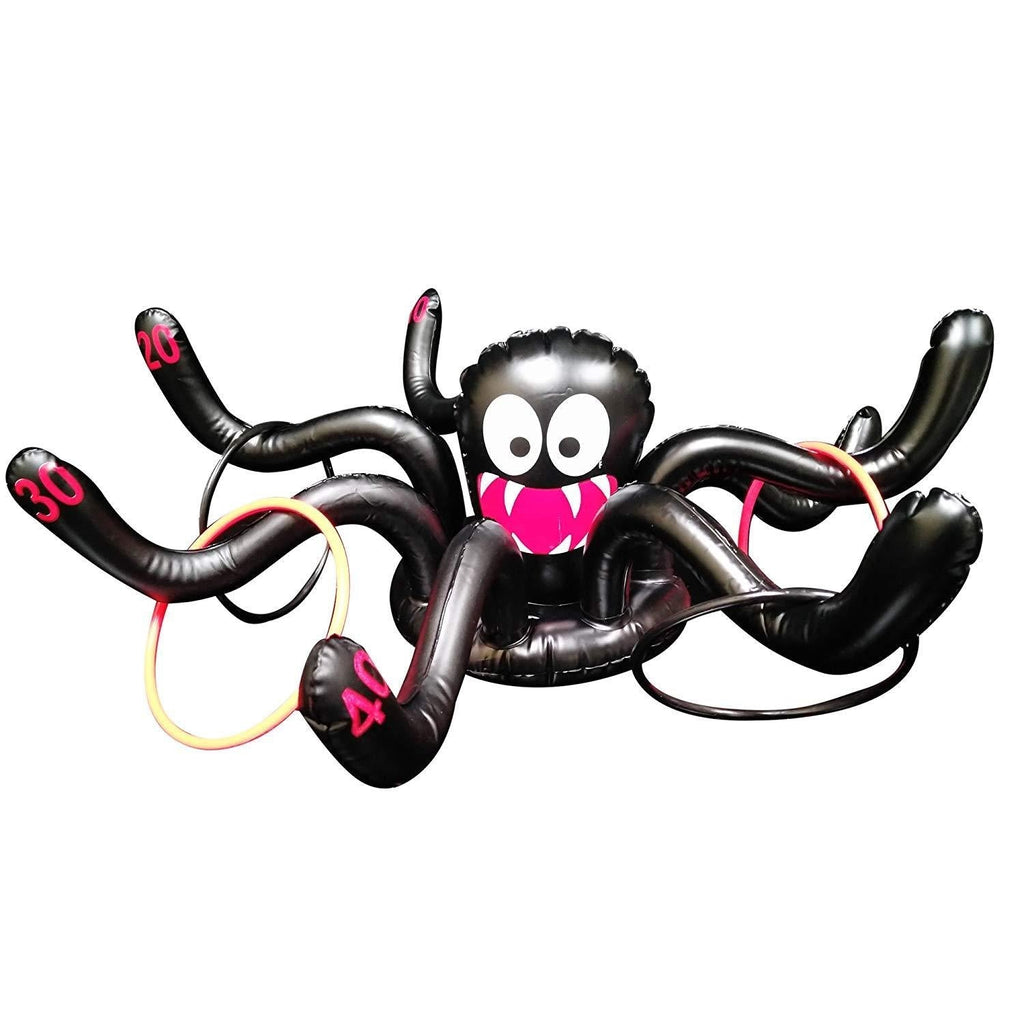 [AUSTRALIA] - Fun Central 22 Inch Inflatable Spider Ring Toss Game Carnival for Kids & Adults - Inflate Toss Outdoor Activity 