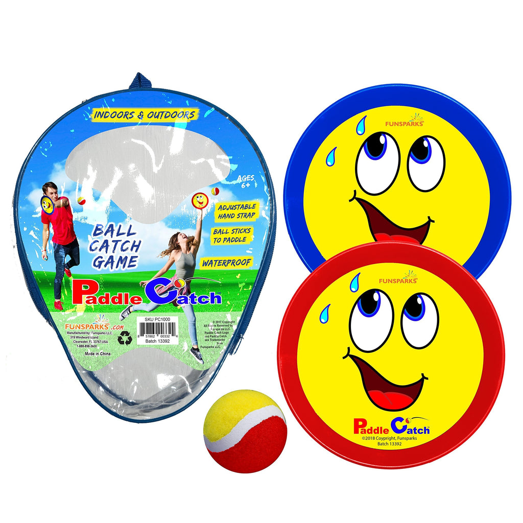 Paddle Catch Toss and Catch Ball Set – Beach Games Outside Toys for Kids Ages 4-8 Yard Game Ball Catch Games Paddle Toss/ Self Stick Paddle Ball – 2 Rackets, 1 Ball, 1 Bag - BeesActive Australia