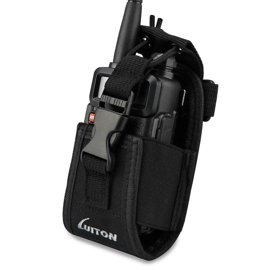 [AUSTRALIA] - LUITON 3 in1 Multi-Function Radio Holder Holster Case Pouch Bag for GPS Kenwood Yaesu Icom Motorola baofeng UV5R UV82 TYT UV5RA HYT 888S Retevis H777 F8HP Two Way Radio Walkie Talkie MSC 20C MSC-20C 1Pack 