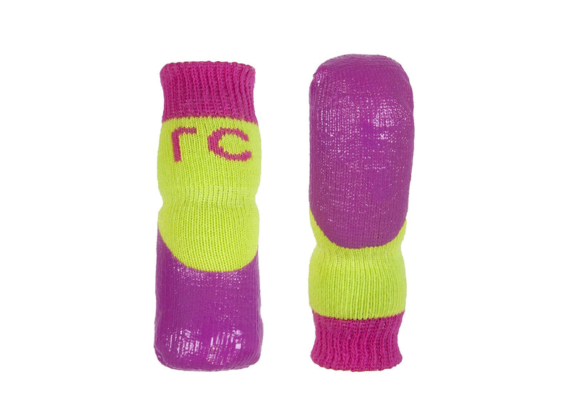 RC Pet Products RC Pets Sport PAWks Dog Socks, Indoor/Outdoor Paw Protection, Large, Lime/Azalea - BeesActive Australia