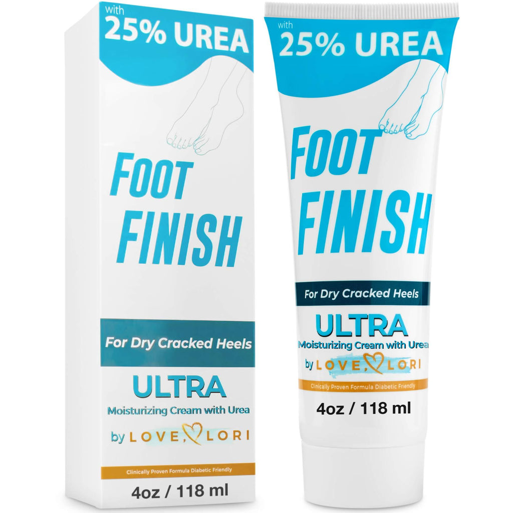 Urea Cream 25% Foot Softening Treatment 4 oz by Love Lori - Foot Cream for Dry Cracked Heels and Hands - Ultra Repair Cream Intense Hydration for Feet, Knees, Elbows - For Rough, Dead & Dry Skin - BeesActive Australia