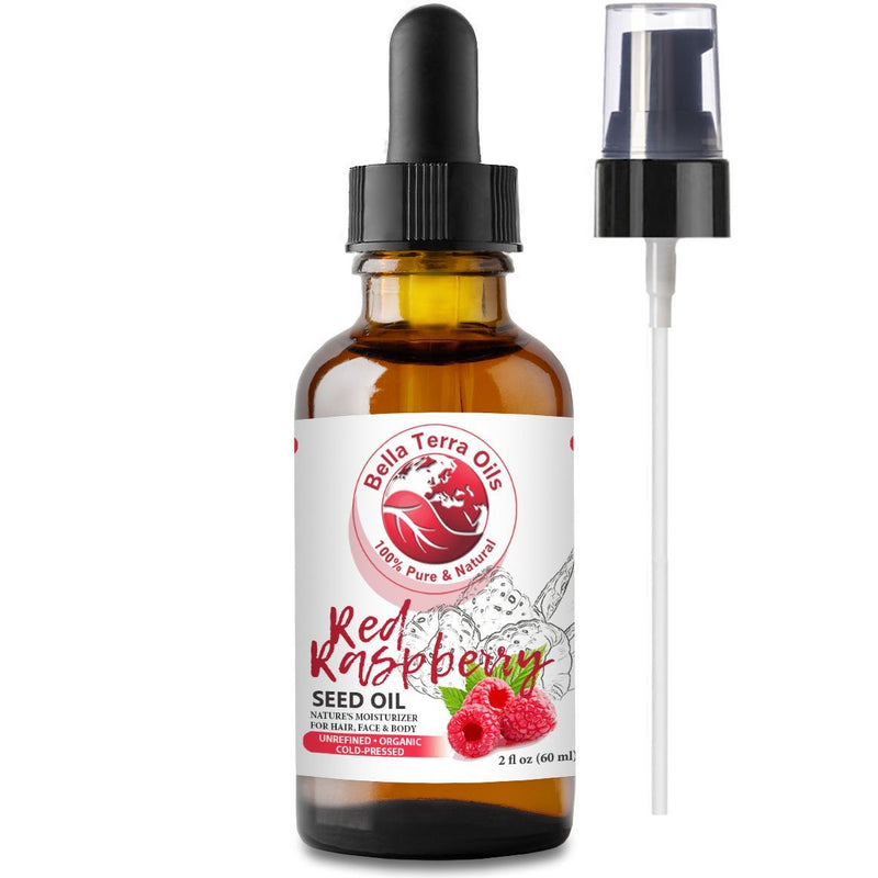 NEW Red Raspberry Seed Carrier Oil. 2oz. Cold-pressed. Unrefined. Organic. 100% Pure. Non-comedogenic. Hexane-free. Repairs Damaged Dry Skin. Natural Moisturizer. For Sensitive Skin, Hair, Nails. - BeesActive Australia