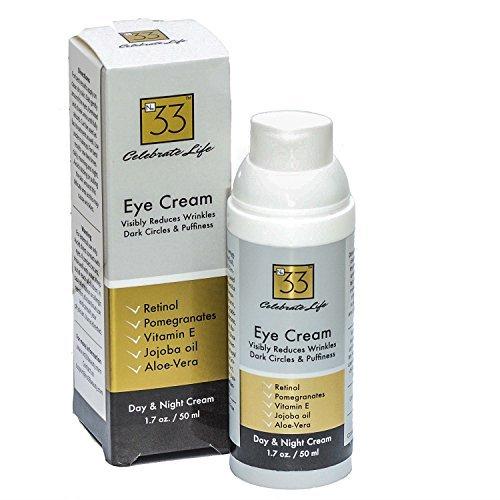 Best Anti Aging Eye Cream w/ Retinol For Dark Circles and Puffiness. Reduce Wrinkles. Use Day and Night to Moisturize and Firm the Skin on your Face w/ Vitamins and Essential Oils. 1.7 oz. - BeesActive Australia