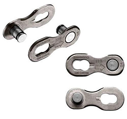 Shimano 11 Speed Quick-Link Connector SM-CN900 Silver 2 Pairs in Ziplock Bag - BeesActive Australia