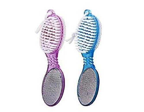 2 Pack Pedicure 4 in 1 Pumice Stone Foot File Foot Brush Emery Board All in 1 - BeesActive Australia