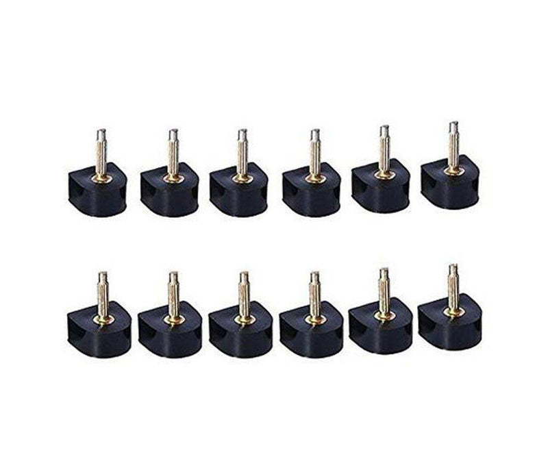 [AUSTRALIA] - 6 Pairs Black Durable U-shape Heel Tips Replacement High Heel Caps Protectors Shoe Repair Tip Taps Shoes Dowels Lifts Replacement for Women Non-slip (10mm, Thin Pins-2.4mm) 10mm 