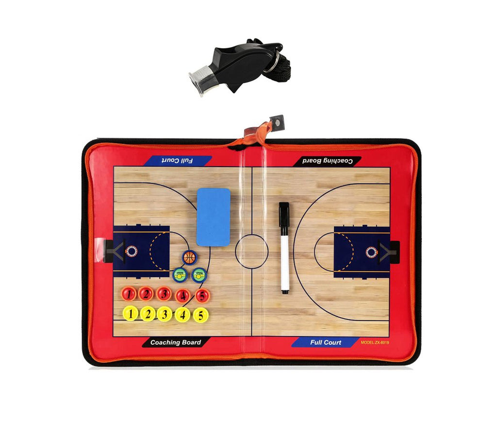 Wrzbest Basketball Coaching Board Strategy Tactics Clipboard with Coach Referee Whistle - BeesActive Australia