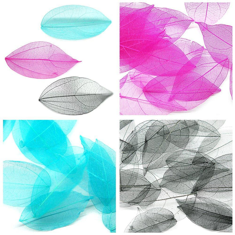 KADS 5pcs/bag Colorful Dried Leaves 6 Color Choice Light Pretty Decorations for Nail Art Manicure Tools (Mix 2) Mix 2 - BeesActive Australia