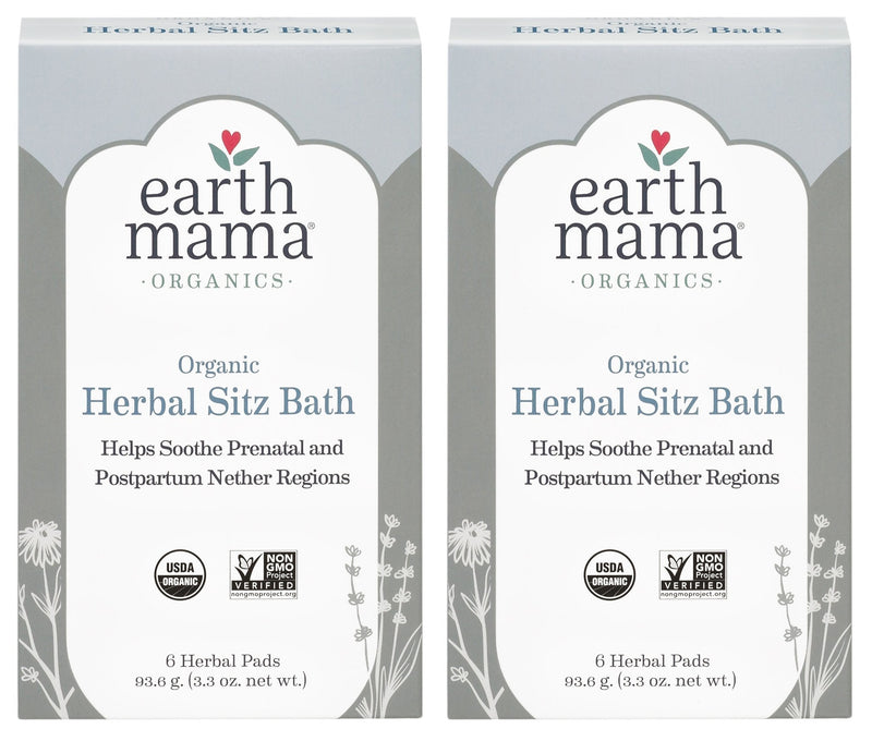 Organic Herbal Sitz Bath by Earth Mama | Soothing Soak for Pregnancy and Postpartum Care, 6-Count (2-Pack) - BeesActive Australia