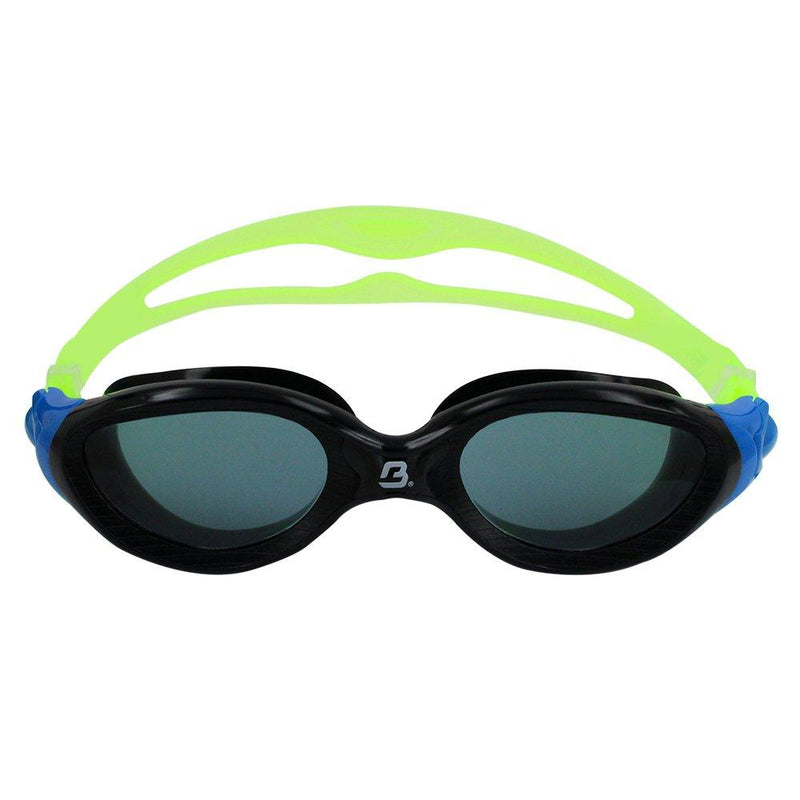 [AUSTRALIA] - Barracuda Swim Goggle Mirage - Curved Lenses Anti-Fog UV Protection, One-Piece Frame, Easy Adjustment Quick Fit, Comfortable No Leaking for Adults Men Women IE-15420 SMK/GRN 