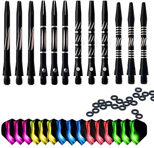 ToBeIT Dart shafts Aluminium 12/15/18pcs-alu Dart shafts mit O-Rings - BeesActive Australia