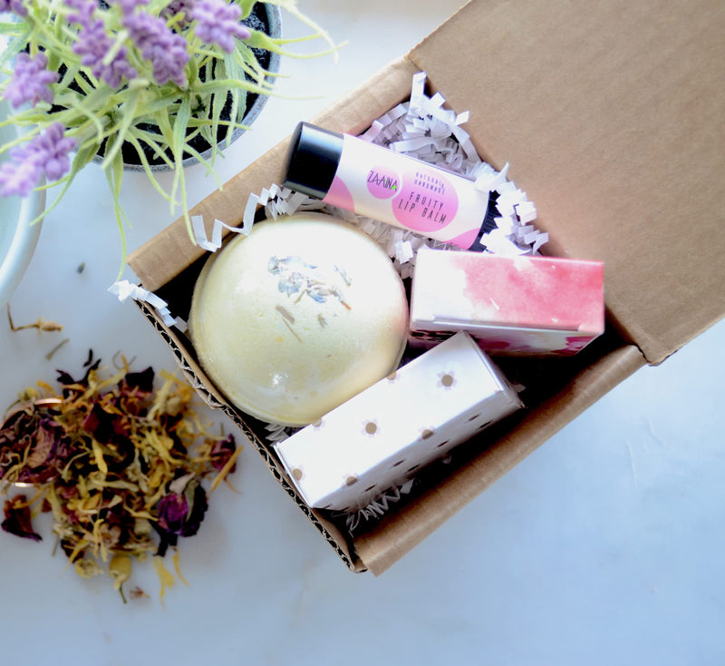 Self Care Package Spa Gift Set, with Deluxe Aromatherapy Bath Bombs, Travel Soap and Lip Balm, Special, Unique, Relaxing and Gift for Wife, Mom, Sister, Aunt and Friend, Grandma - BeesActive Australia