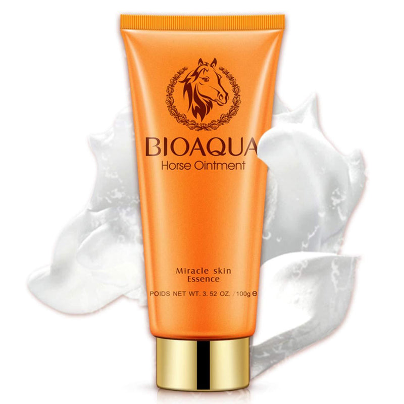 BIOAQUA Horse Oil Ointment Miracle Skin Care Essence Сleansing Foam Rejuvenation Nourishes Care Mild 100g - BeesActive Australia