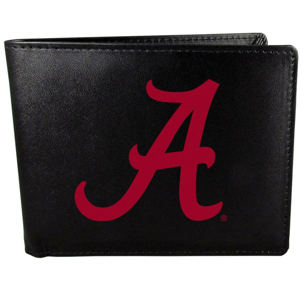 Siskiyou Men's Bi-fold Wallet Large Logo Alabama Crimson Tide One Size Black - BeesActive Australia