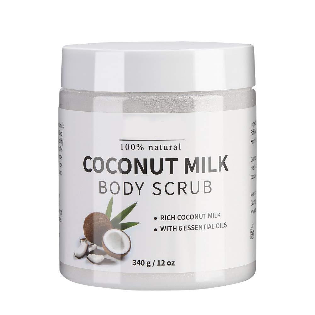 Bath Salt Body Scrub, Pure Naturals Coconut Milk Exfoliating Body Scrub for Hands, Arms Legs, Elbow, Foot - BeesActive Australia