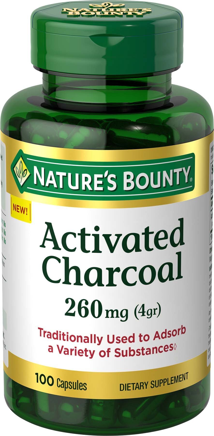 Nature's Bounty Activated Charcoal, 260 Mg, 100 Count - BeesActive Australia