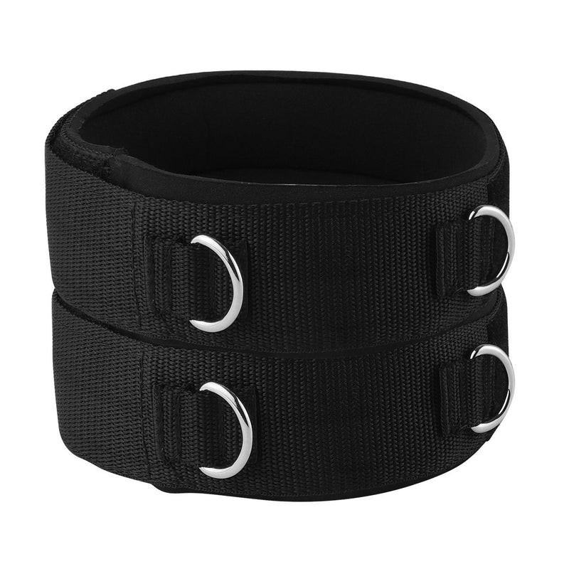 Vishusju 1 Pair Thigh Strap Neoprene Padded Fitness Legs Cuff Adjustable Strength Training Accessories Speed Exercise for Taekwondo Football Running - BeesActive Australia