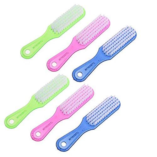 WOIWO Hand Scrubbing Cleaning Brush, Crystal Color Clothes Shoes Brushes, (Pack of 6) - BeesActive Australia