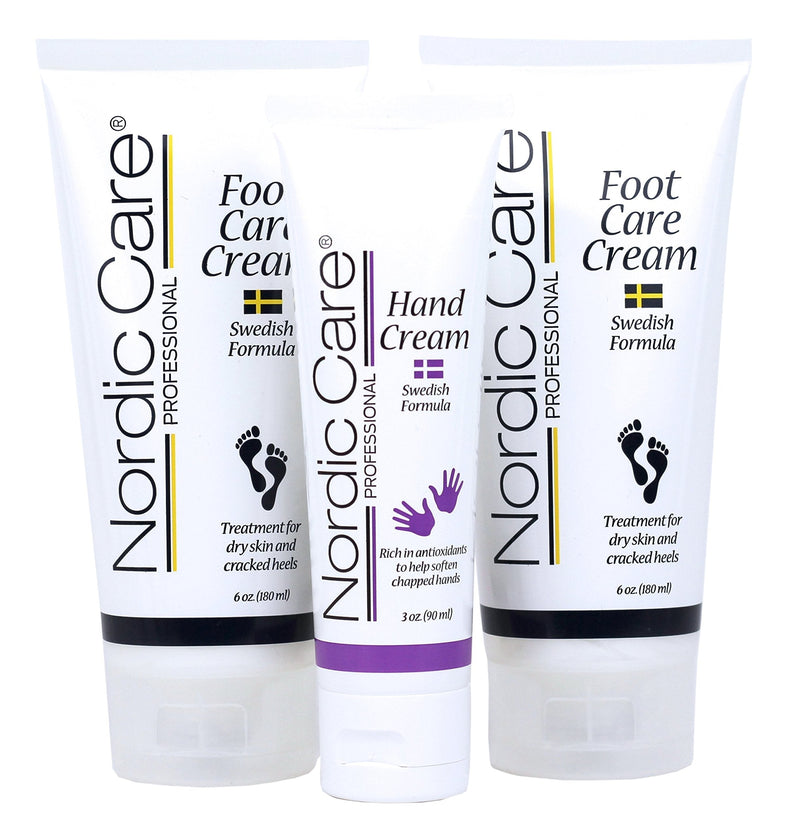 Nordic Care Foot Care Cream 6 ounces. (Pack of 2) Plus Hand Cream. Hydrates and Treats Severely Cracked Heels. - BeesActive Australia