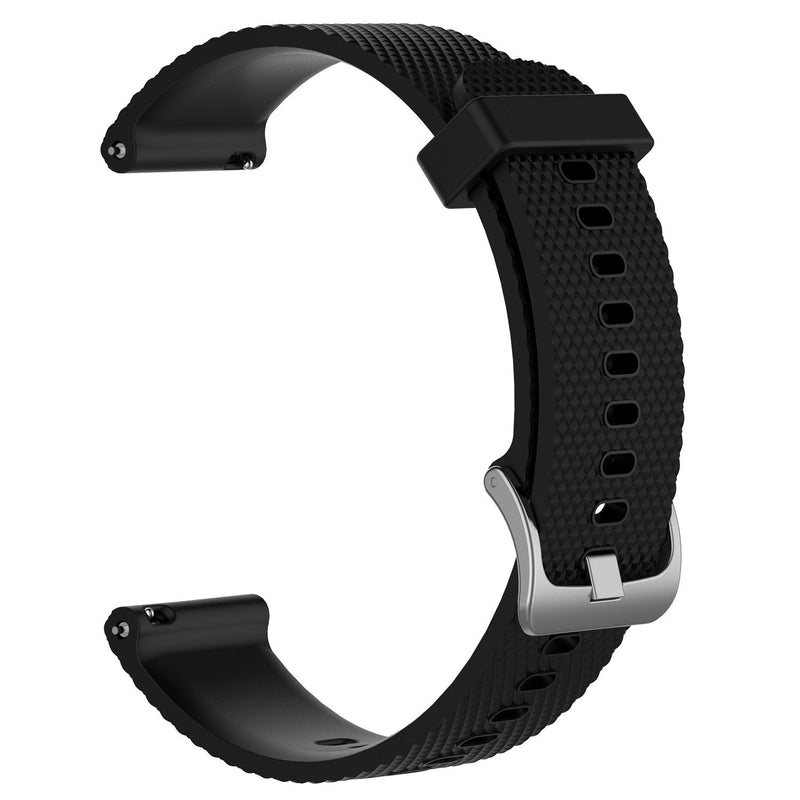 Compatible for Garmin Vivoactive 3, 20mm Silicone Replacement Wristband Quick Release WatchBand Strap Band Wristband for Garmin Vivoactive 3/vivomove HR/Forerunner 245/Venu Sq Black Small - BeesActive Australia