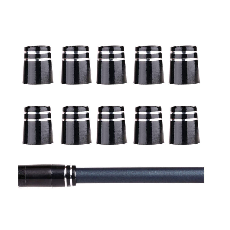 Sword &Shield sports 10pcs/ Pack Custom Black Golf Wood ferrules .335&.350 for Driver Fairway Wood 0.35 - BeesActive Australia