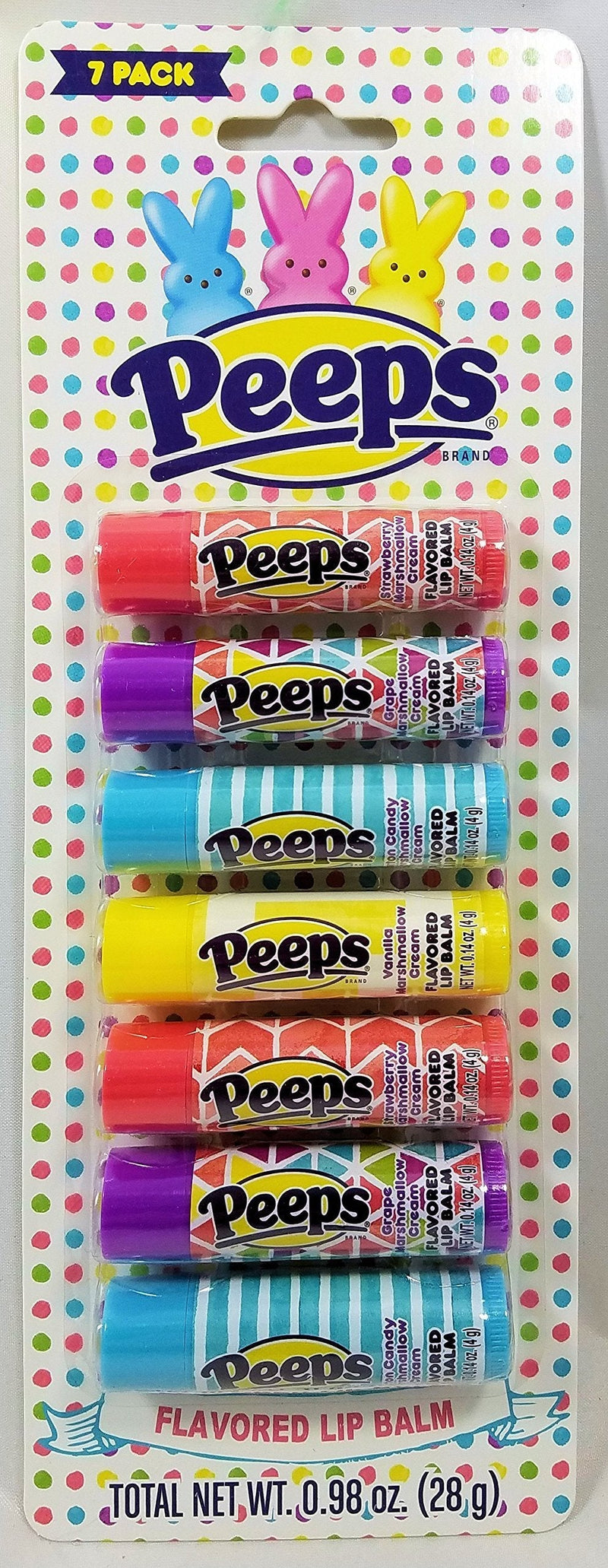 Peeps Flavored Lip Balm 7 Pack - BeesActive Australia