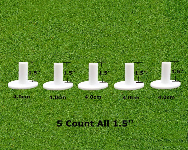 FINGER TEN Golf Rubber Tees Driving Range Value 5 Pack, Mixed Size or 5 Same Size for Practice Mat 5 Pack All 1.5'' - BeesActive Australia