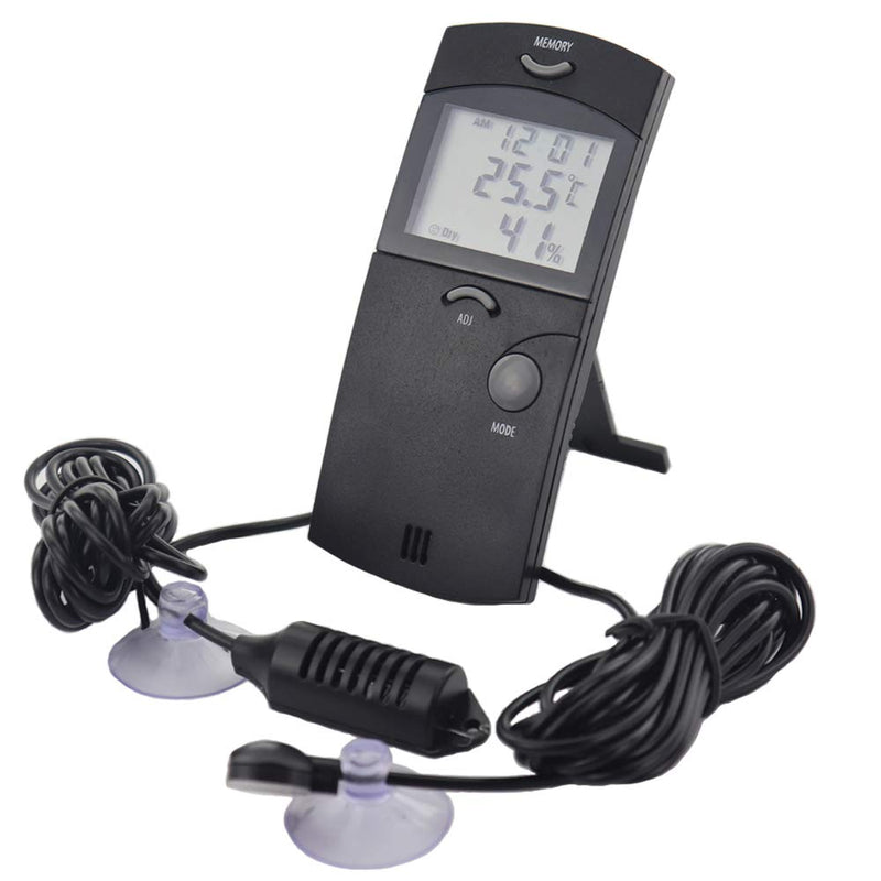 Digital Reptile Tank Max Min Thermometer Hygrometer with Two Remote Probes - Ideal for Reptile Tanks, Terrariums, Vivariums, Brooders, and Incubators - BeesActive Australia