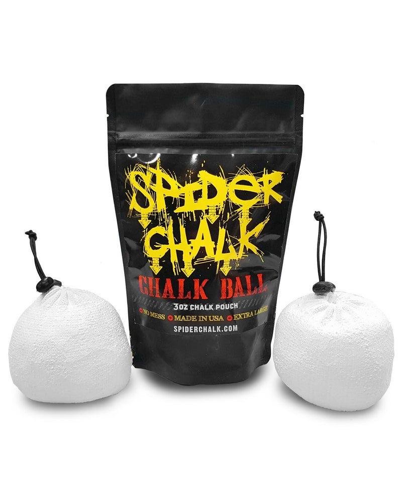 [AUSTRALIA] - Spider Chalk 6oz. Refillable Chalk Sock Ball (2-Pack, 3oz each) - Pure Magnesium Carbonate Powder - No Mess Bag, Pocket-Sized Pouch 