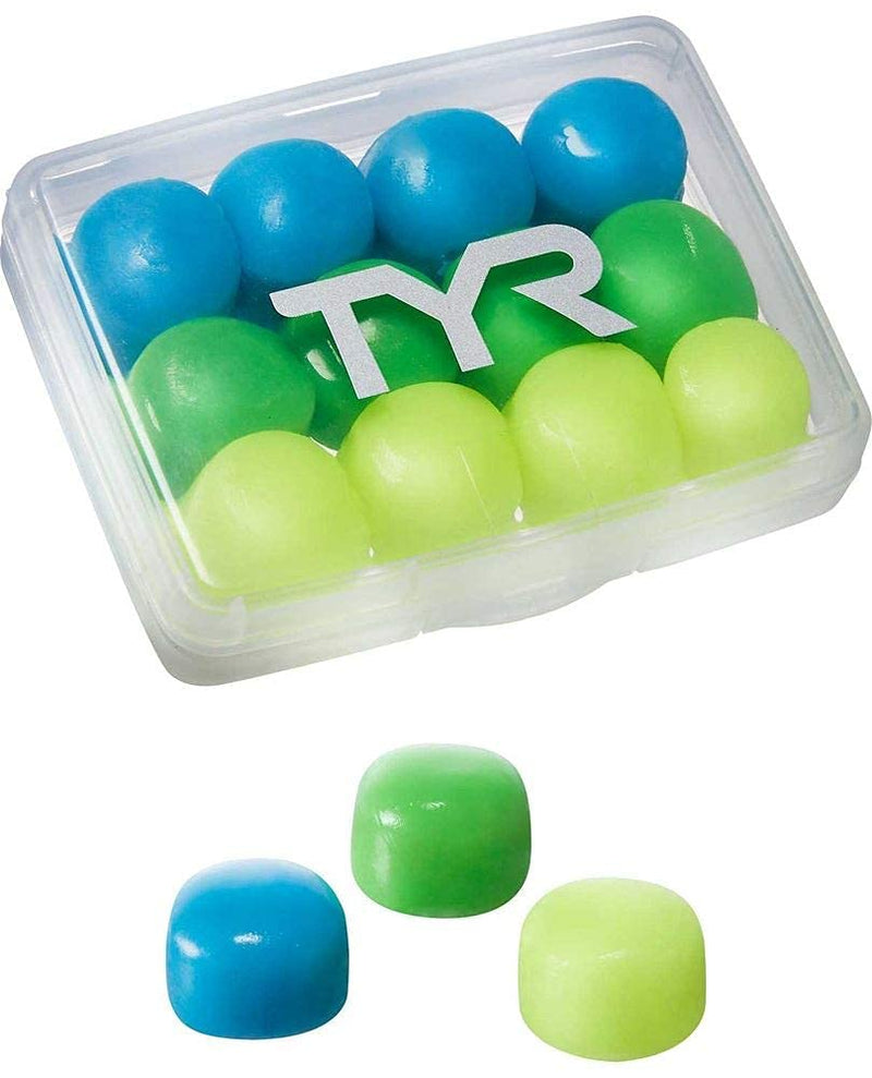 TYR Kids Soft Silicone Ear Plugs - 12 Pack (6 Pairs) ALL Assorted - BeesActive Australia