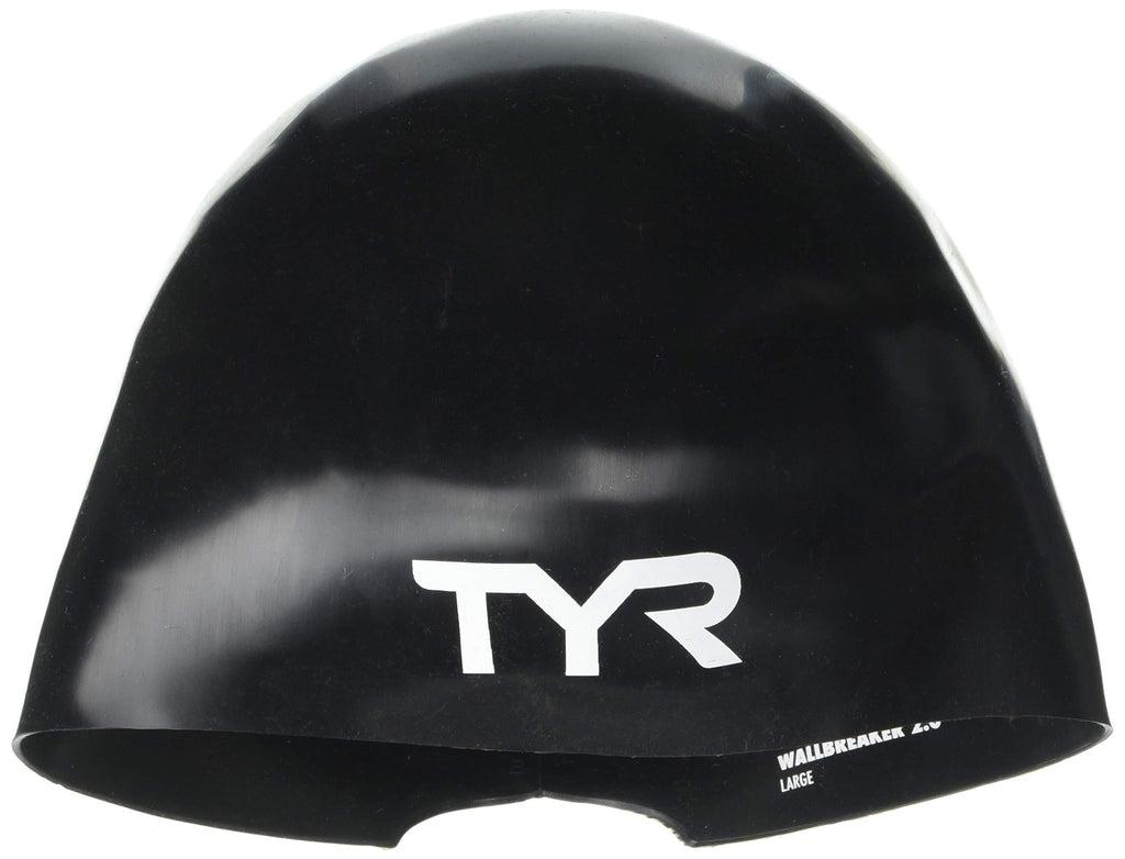 TYR Wall-Breaker 2.0 Racing Swim Cap Black Medium - BeesActive Australia