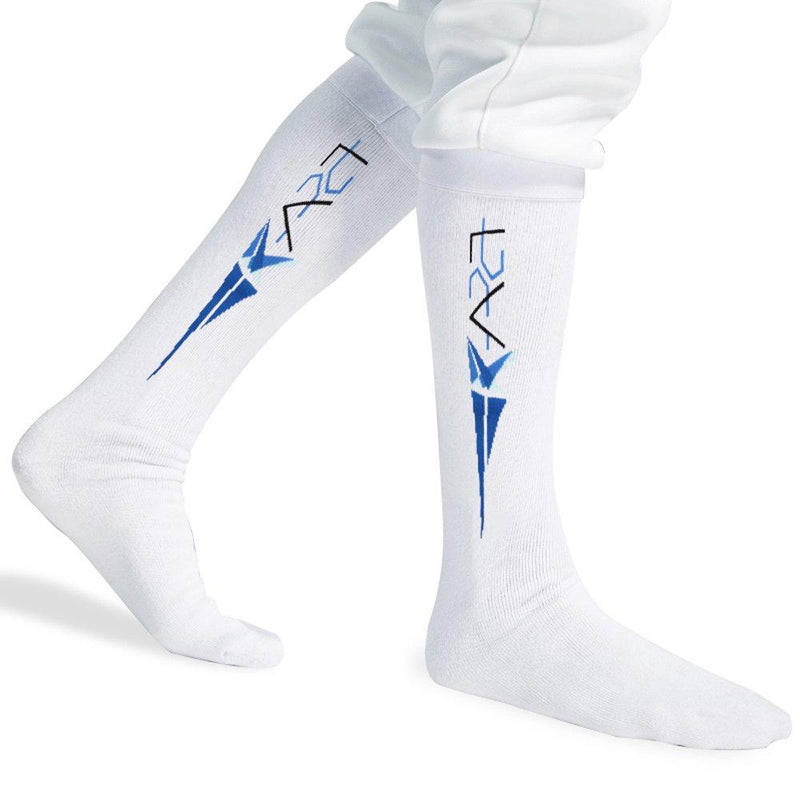 [AUSTRALIA] - LEONARK Fencing Socks for Epee, Sabre and Foil - 100% Cotton - Protective Fencing Stockings for Child and Adult - for Both Male and Female Fencers Classic Large 