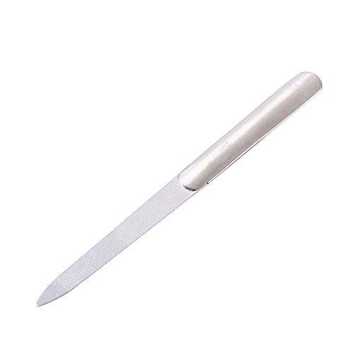 Nail File, Professional Nail File Double Sided Manicure Pedicure Grinding Rubbing Tool Stainless Steel - BeesActive Australia