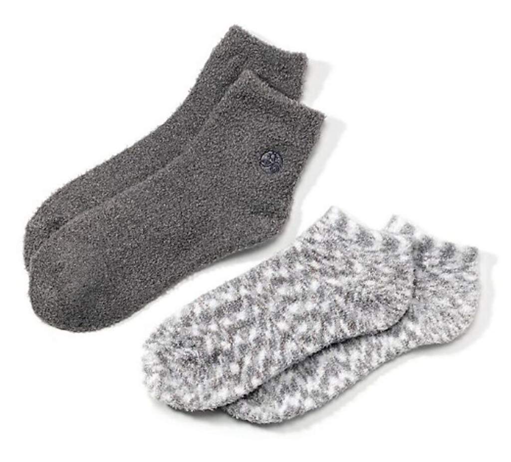 Earth Therapeutics 2-Pack Super Plush Aloe Moisture Socks (Gray) Gray - BeesActive Australia