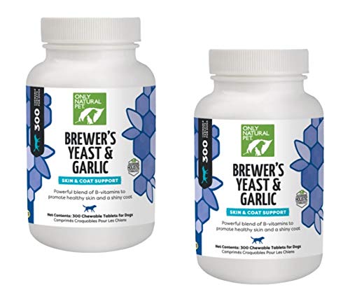 Only Natural Pet Brewer's Yeast & Garlic Tablets for Dogs - 300 Count 2 Pack - BeesActive Australia