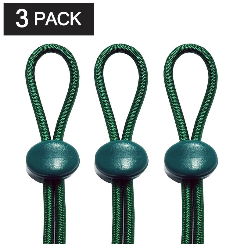 [AUSTRALIA] - Swim Research Adjustable Neon Bungee Cord Replacement Kit for Swim Goggles | Replacement Swimming Goggle Strap | 4 Bright Color Choices, Unisex, One Size Fits All by Kelly Green-3PK 