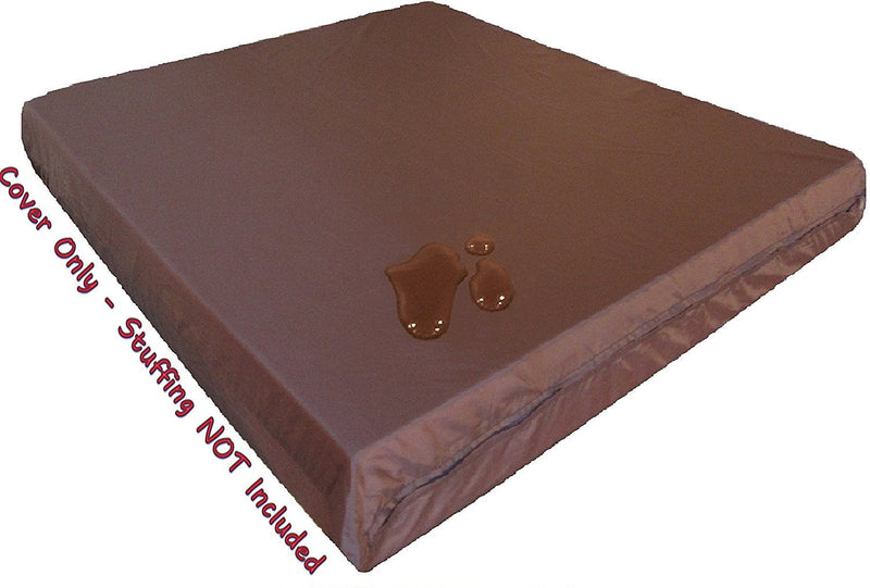 Dogbed4less Internal Duvet Case Waterproof Zipper Dog Bed Cover for Small Medium to Extra Large Pad Insert Stuffing Pet Bed - Cover Liner Only 1 Pack 37"X27"X4" - BeesActive Australia