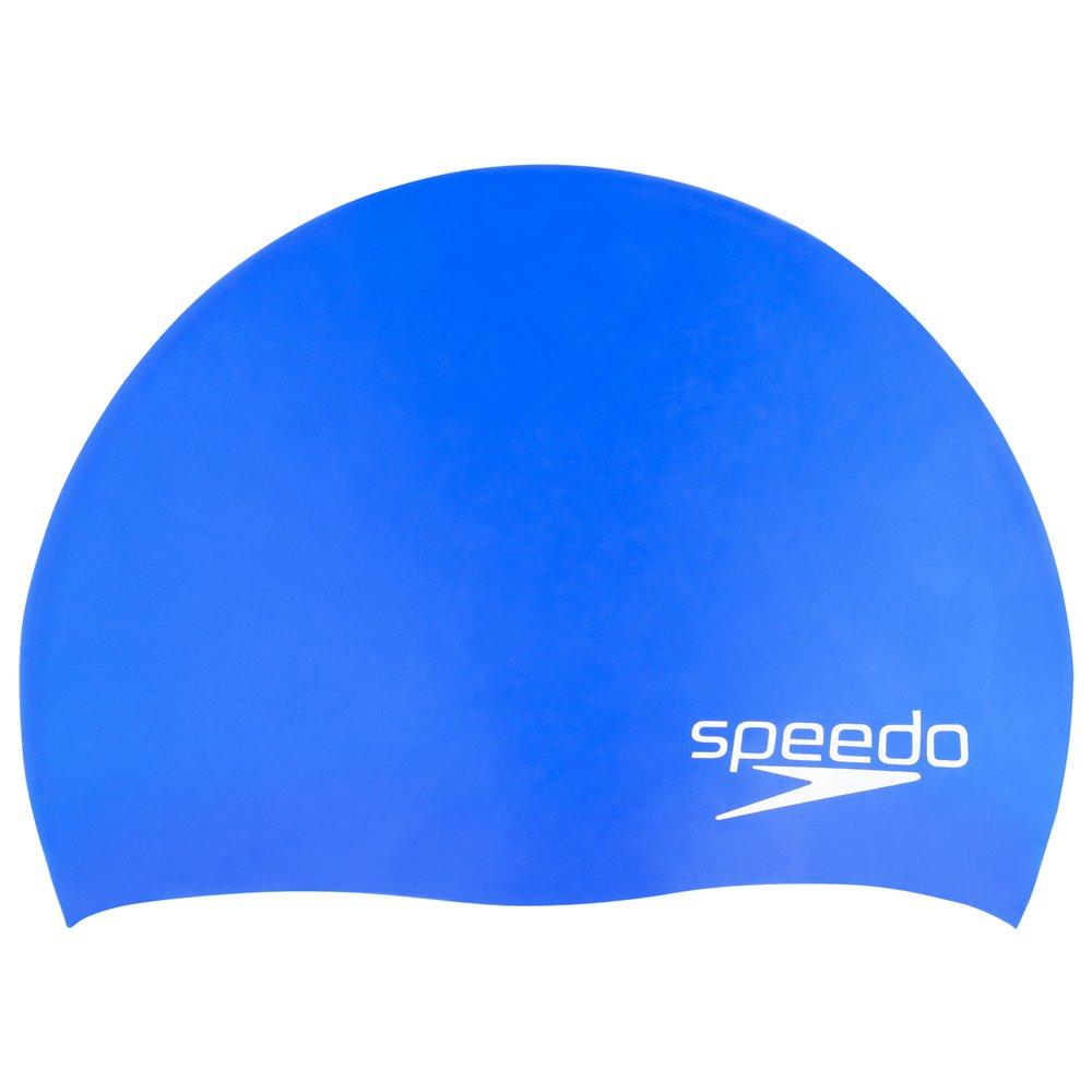 Speedo Unisex-Youth Swim Cap Silicone Elastomeric Junior Blue - BeesActive Australia