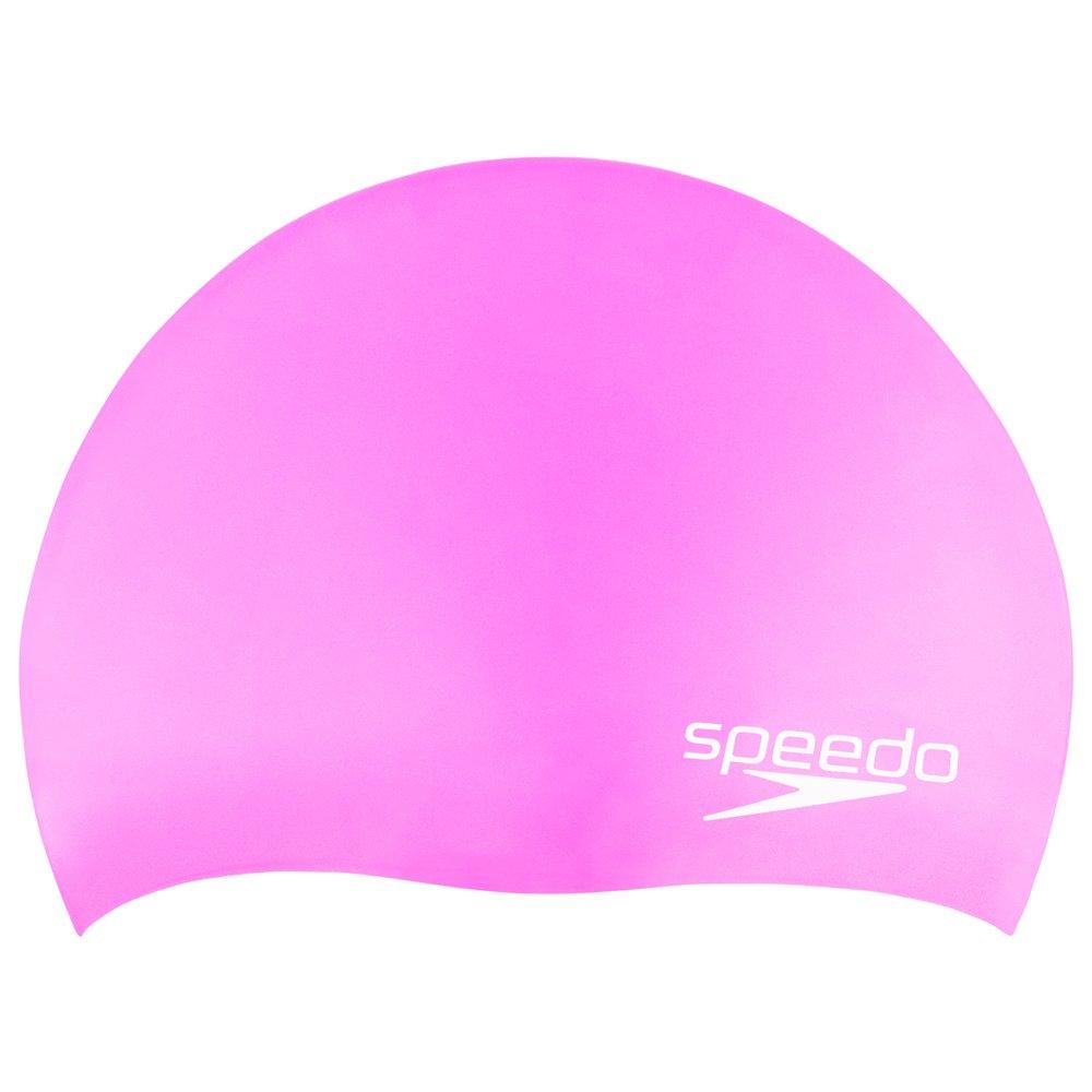 [AUSTRALIA] - Speedo Unisex-Youth Swim Cap Silicone Elastomeric Junior Power Pink 