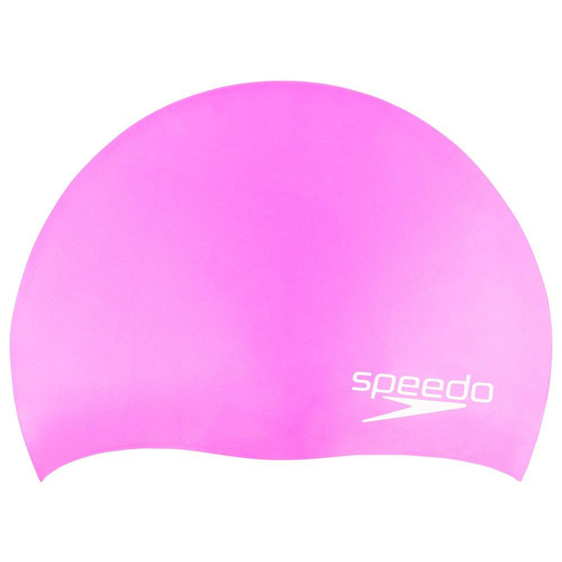 [AUSTRALIA] - Speedo Unisex-Youth Swim Cap Silicone Elastomeric Junior Power Pink 