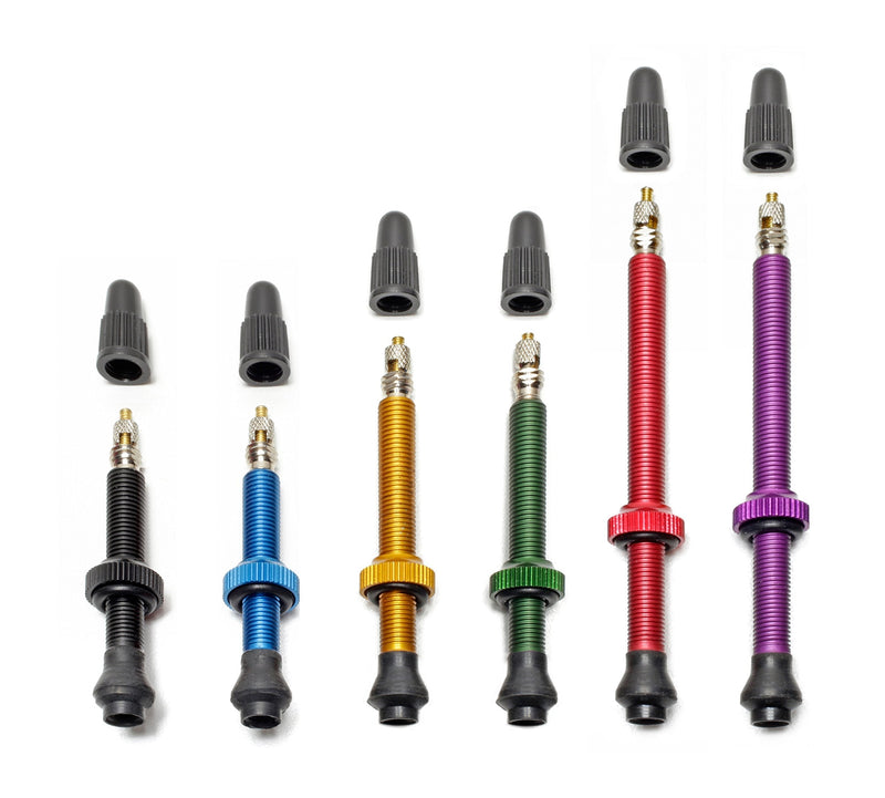 Tubeless Valve Stem - Super Light Alloy - Pair - Choose Color/Size - BeesActive Australia