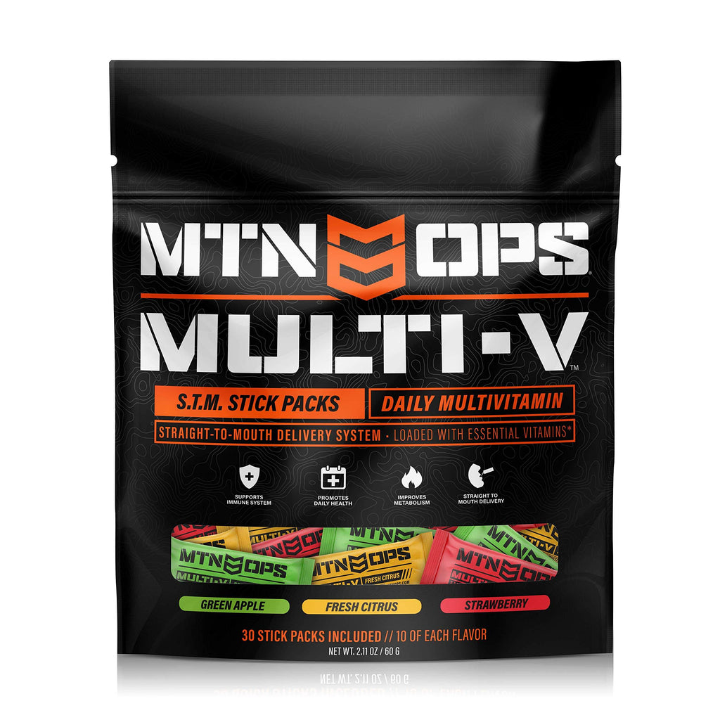 [AUSTRALIA] - MTN OPS Multi-V Men's & Women's Daily Multivitamin - 30 Servings Trail Packs (1015-STM) 