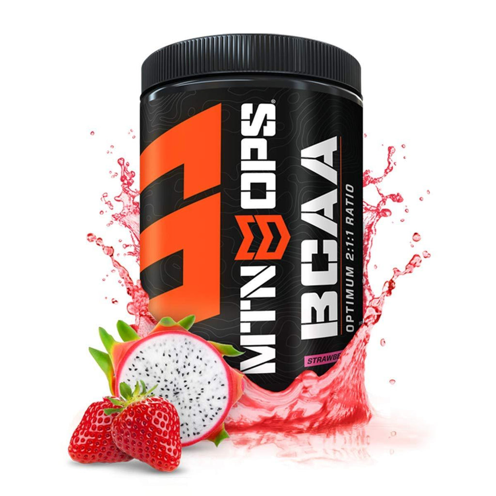 [AUSTRALIA] - MTN OPS BCAA 2:1:1 Muscle Building & Recovery Supplement, Strawberry Dragonfruit Flavor, 30-Serving Tub 