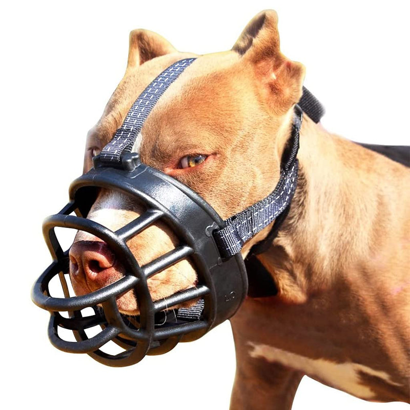 Dog Muzzle-Soft Basket Muzzle for Dogs Adjustable and Comfortable Secure Fit,Best Muzzle to Prevent Biting Size-5 - BeesActive Australia