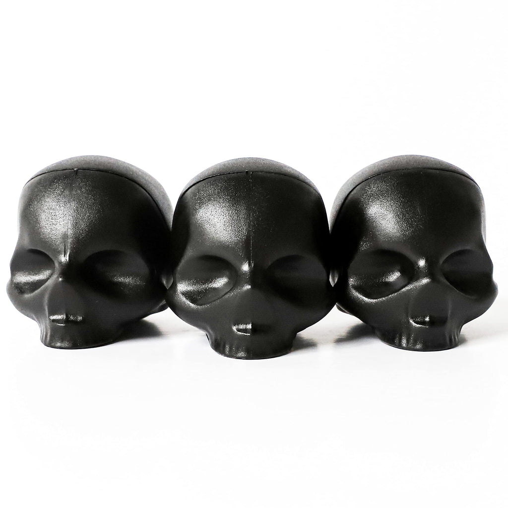 Rebels Refinery 3-Piece Skull-Shaped Lip Balm Bundle - Black - Mint, Vanilla & Passion Fruit - BeesActive Australia