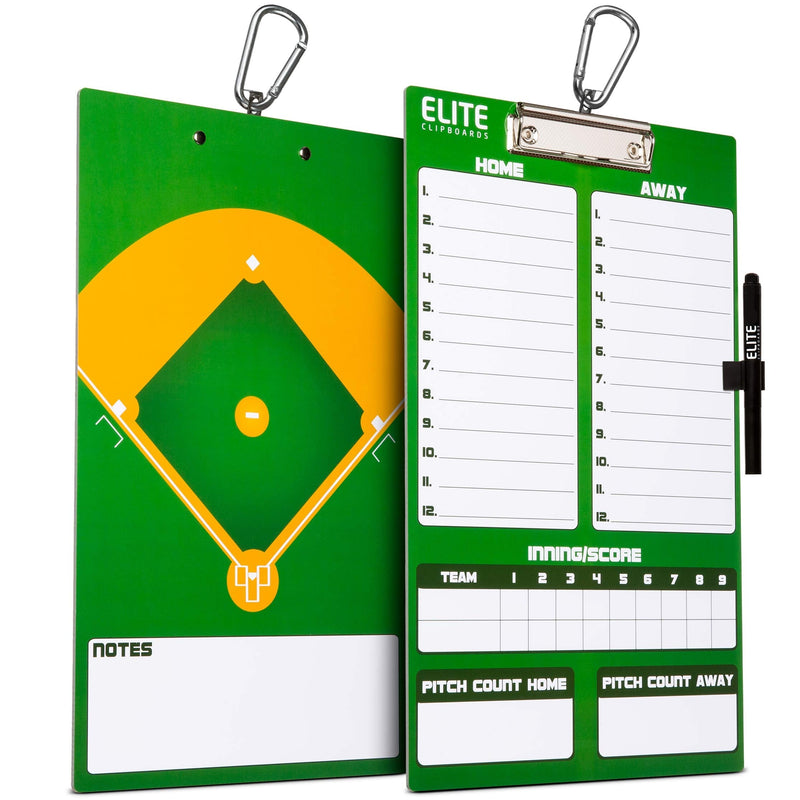 Elite Clipboards Dry Erase Baseball Coaches Clipboard | Double-Sided Baseball Marker Board - BeesActive Australia